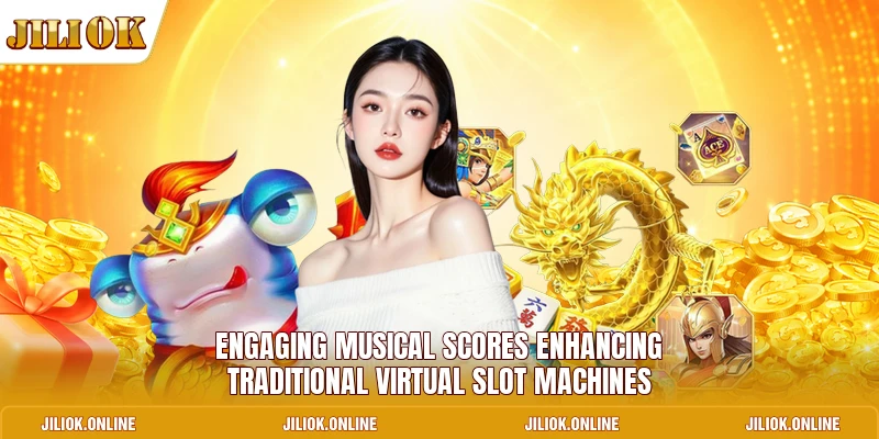 Engaging musical scores enhancing traditional virtual slot machines