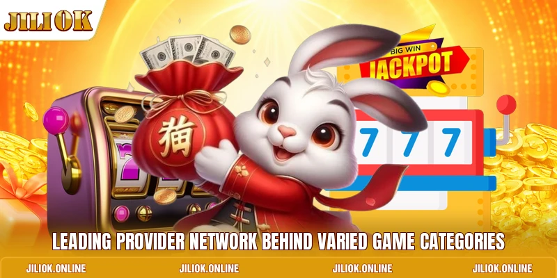 Leading provider network behind varied game categories