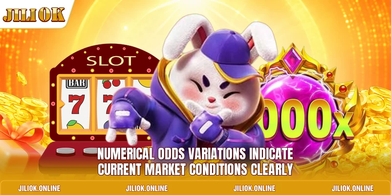 Numerical odds variations indicate current market conditions clearly 