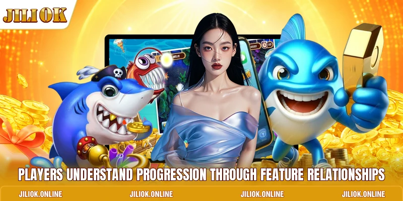 Players understand progression through feature relationships