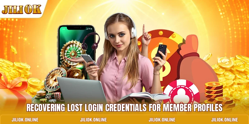 Recovering lost login credentials for member profiles