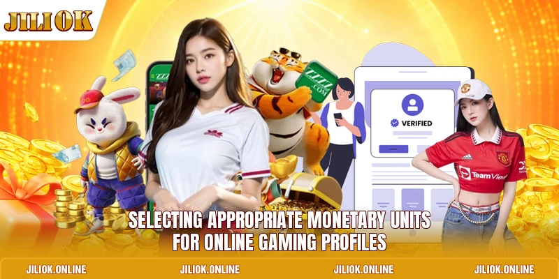 Selecting appropriate monetary units for online gaming profiles
